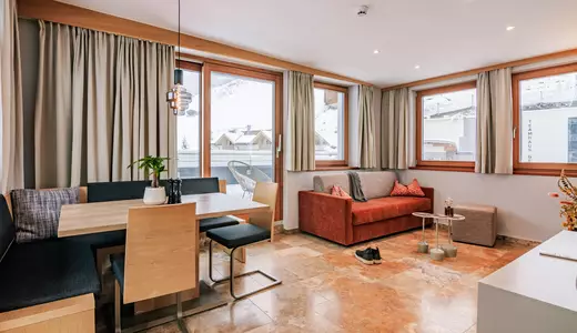 Wohnbereich Penthouse im Hotel Victoria